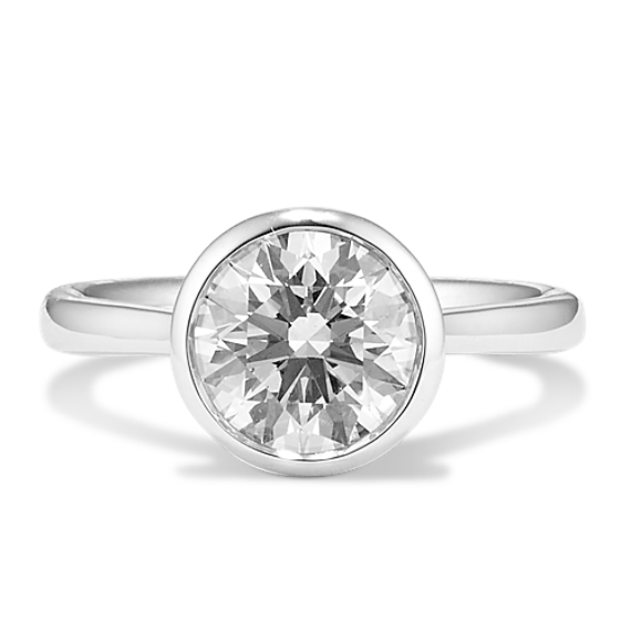 2 ct Lab-Grown Diamond Bezel Engagement Ring