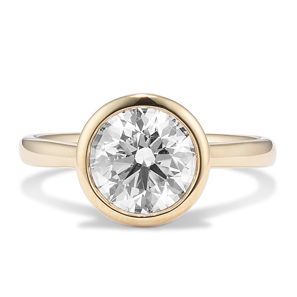 2 ct Lab-Grown Diamond Bezel Engagement Ring