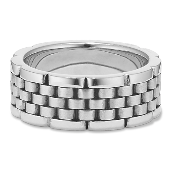 Woven Sterling Silver Ring (8.5mm)