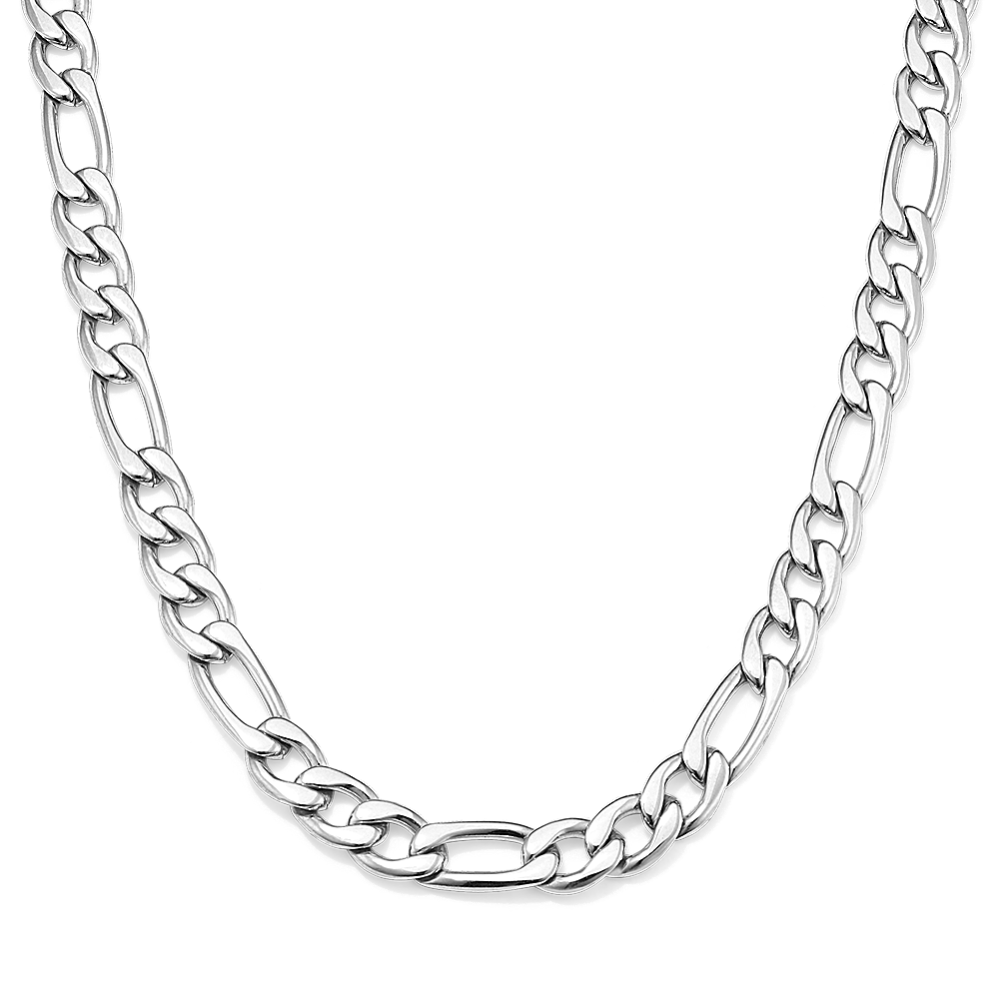 22'' Stainless Steel Figaro Chain (5mm)