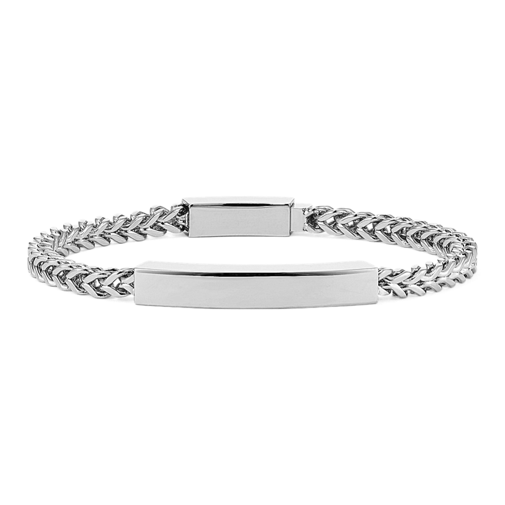 7.5'' Stainless Steel Franco Chain Bar Bracelet