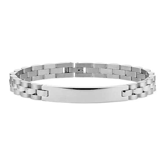 8.5'' Stainless Steel Chain Link Bar Bracelet