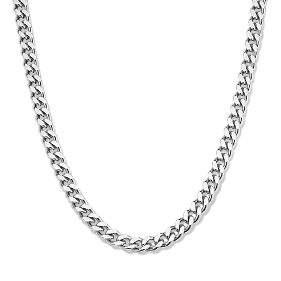 Shane Co. 20'' Miami Cuban Chain Necklace, Stainless Steel, 20 in