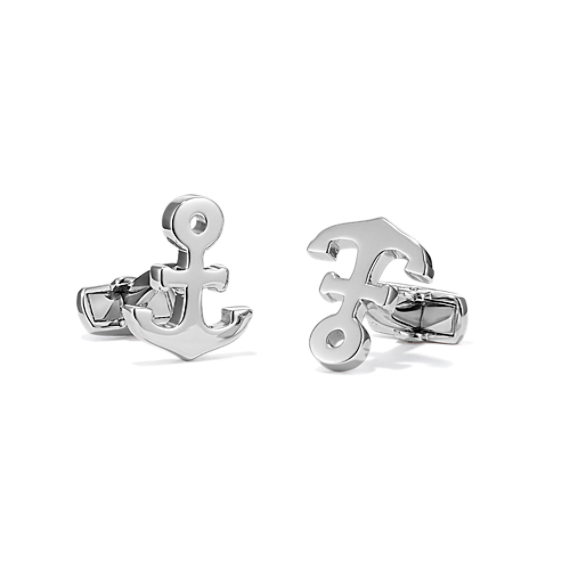 Anchor Cufflinks in Sterling Silver