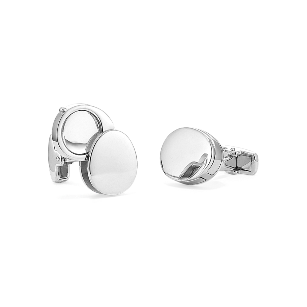 Magnifying Glass Cufflinks in Sterling Silver 