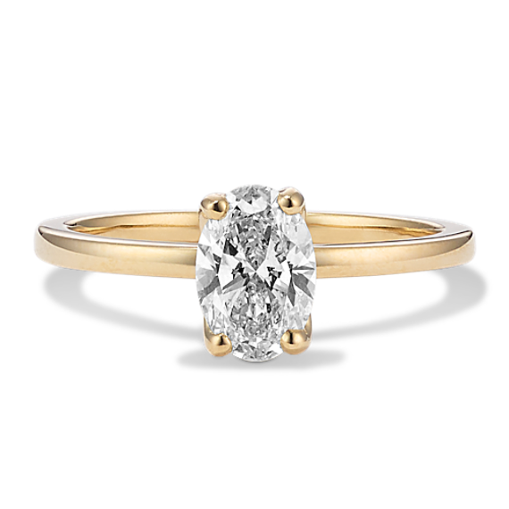 1 ct Lab-Grown Diamond Tulip Engagement Ring