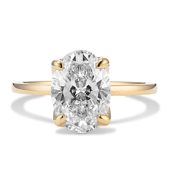 3 ct Lab-Grown Diamond Tulip Engagement Ring