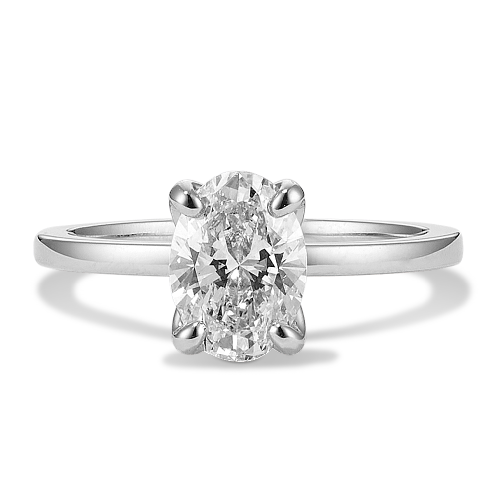 1 1/2 ct Lab-Grown Diamond Tulip Engagement Ring