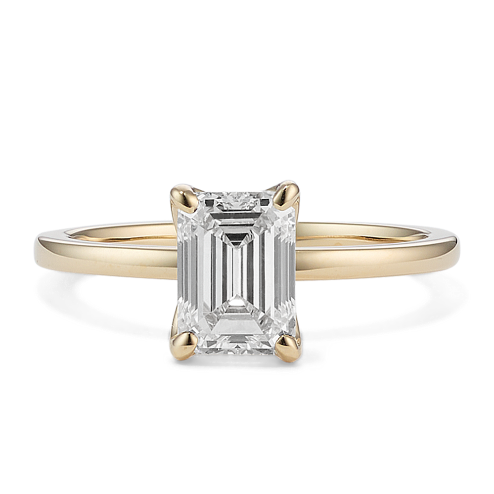 1 1/2 ct Lab-Grown Diamond Tulip Engagement Ring