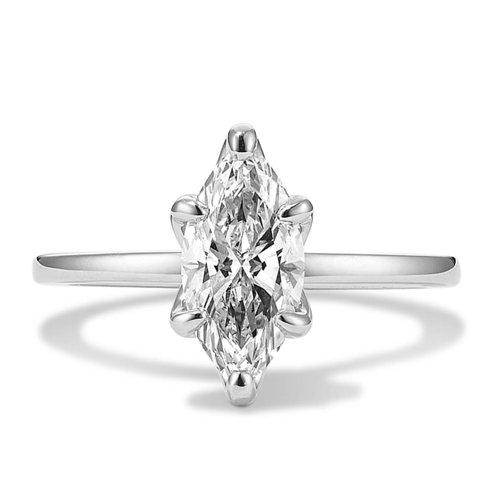 1 1/2 ct Lab-Grown Diamond Tulip Engagement Ring