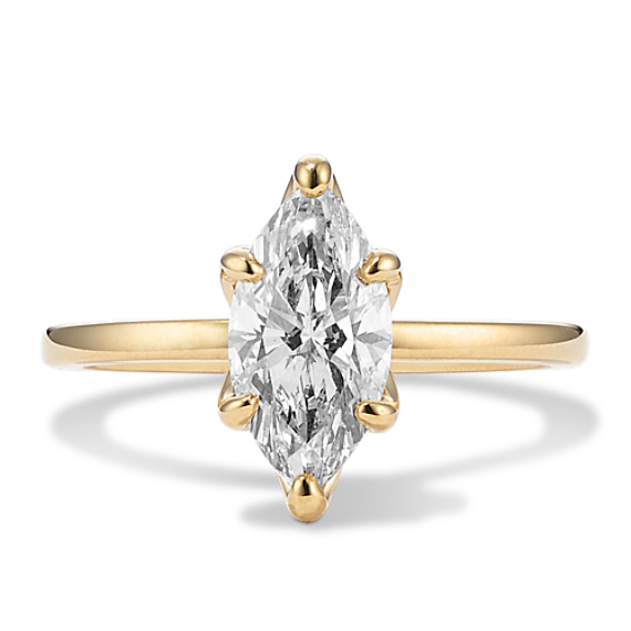 1 1/2 ct Lab-Grown Diamond Tulip Engagement Ring