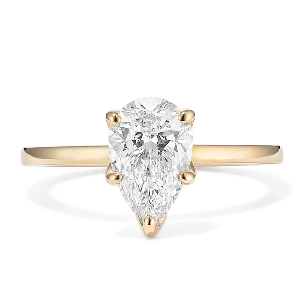 1 1/2 ct Lab-Grown Diamond Tulip Engagement Ring