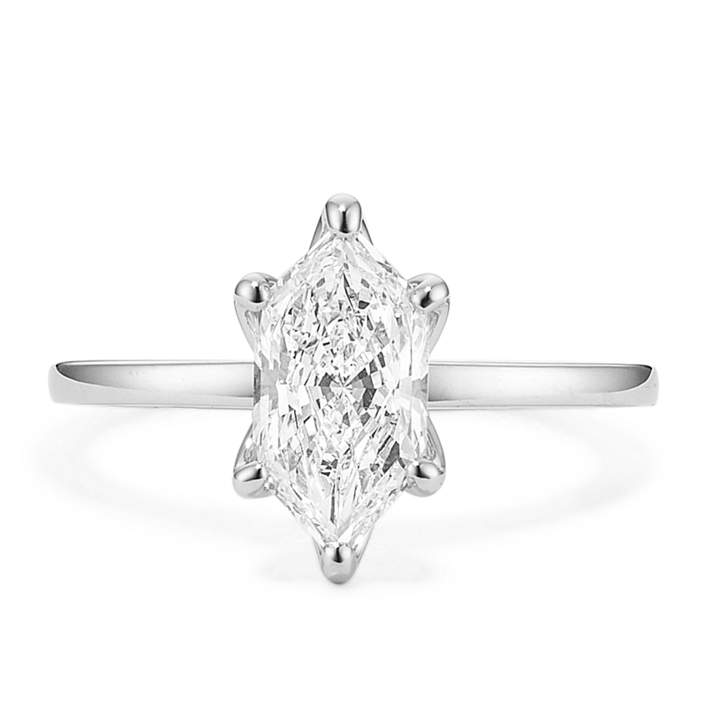 1 1/2 ct Lab-Grown Diamond Tulip Engagement Ring