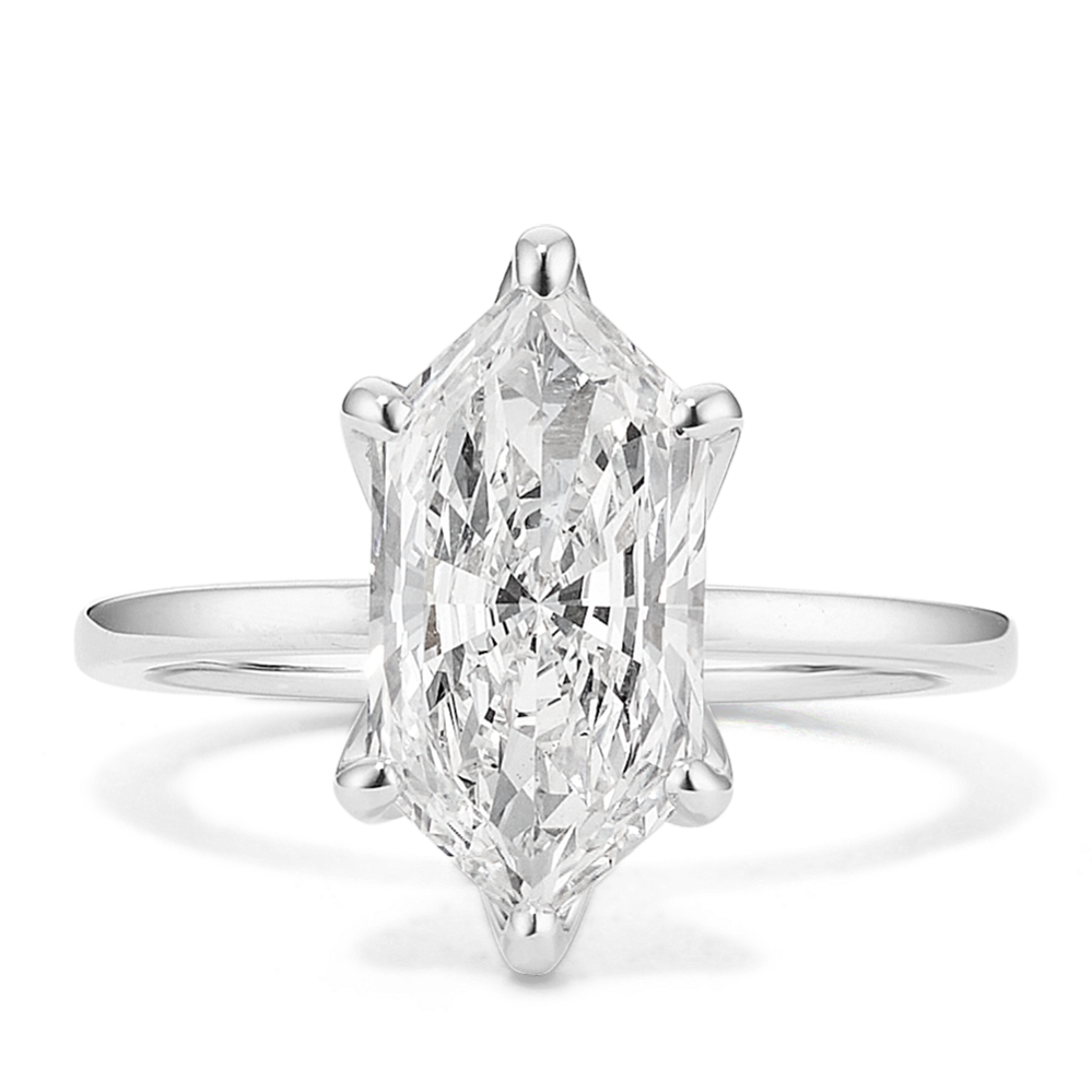 3 ct Lab-Grown Diamond Tulip Engagement Ring