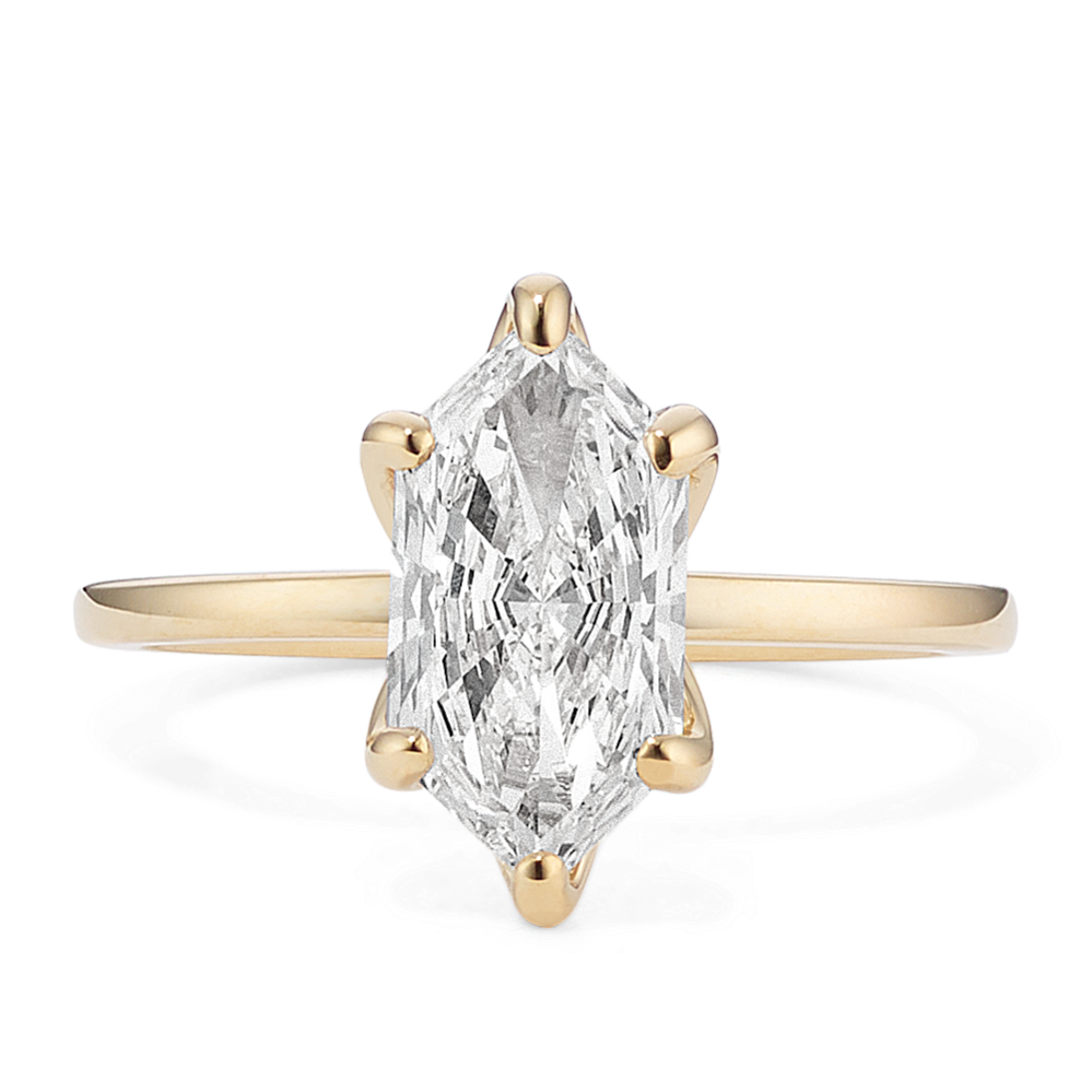 2 ct Lab-Grown Diamond Tulip Engagement Ring