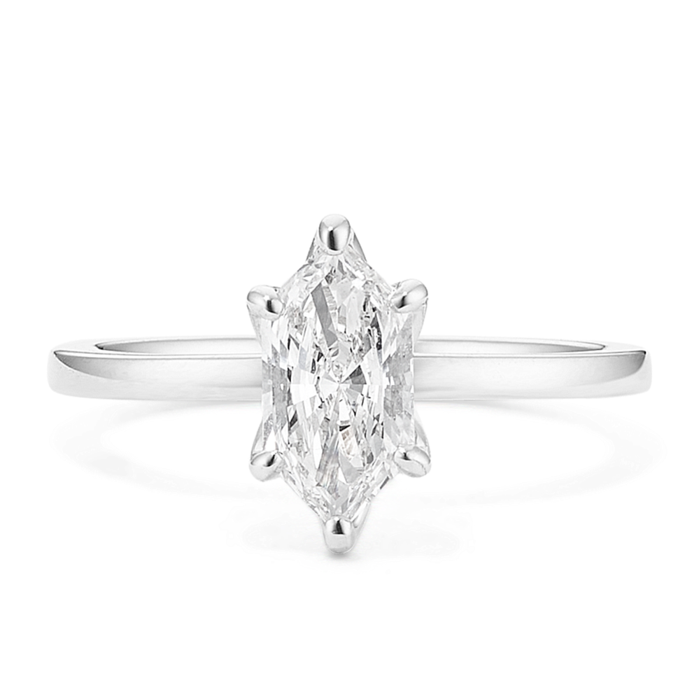 1 ct Lab-Grown Diamond Tulip Engagement Ring