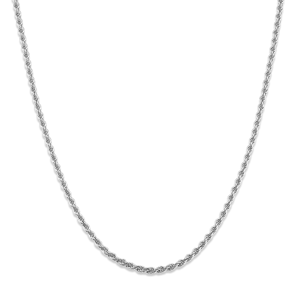 19.5'' Sterling Silver Rope Chain (1.7mm)