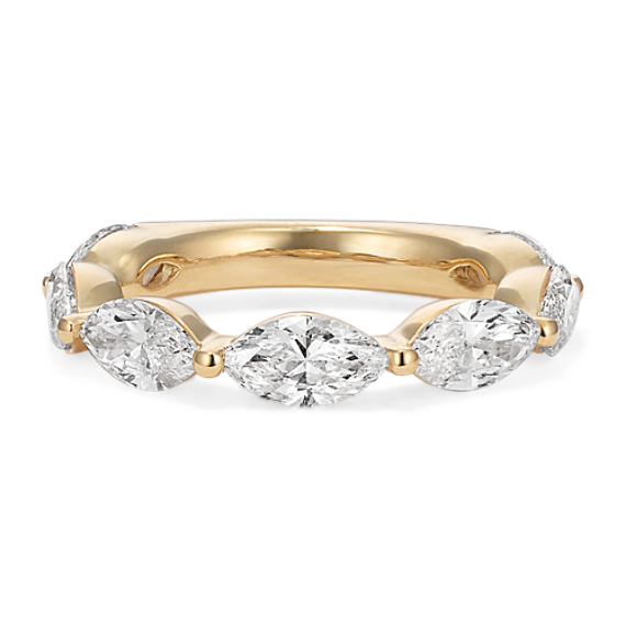 East-West Marquise 3 tcw Lab-Grown Diamond Band