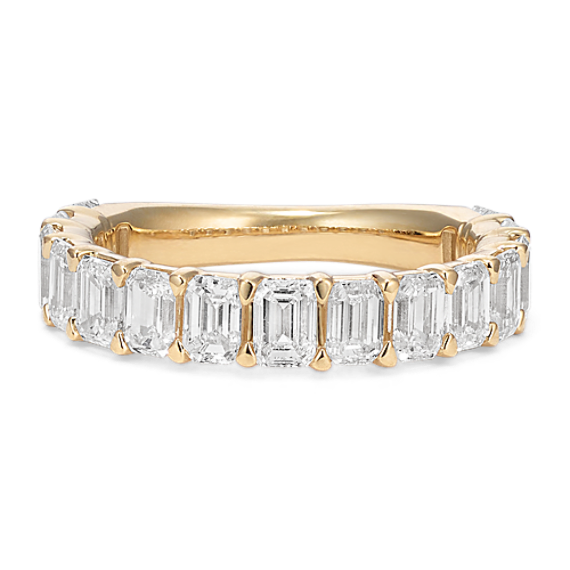 Emerald Cut 3 tcw Lab-Grown Diamond Band