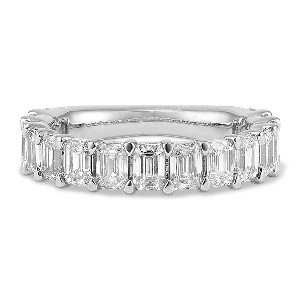 Emerald Cut 3 tcw Lab-Grown Diamond Band