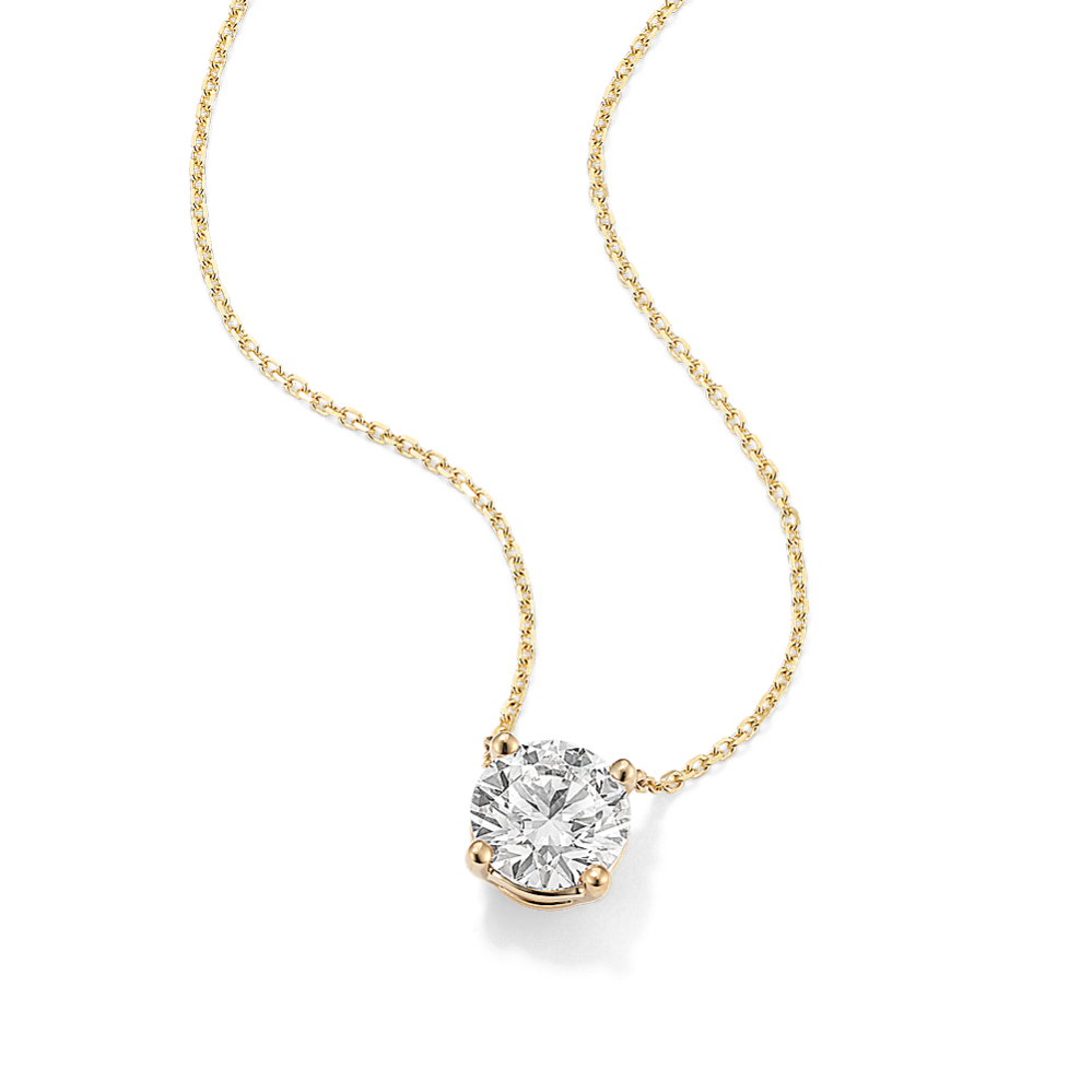 Round 2 ctw Lab-Grown Diamond Pendant