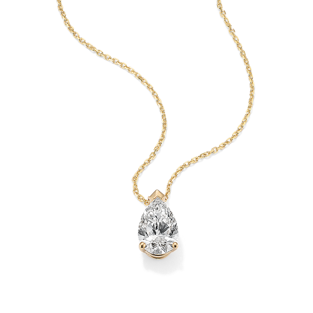 Pear 2 ctw Lab-Grown Diamond Pendant