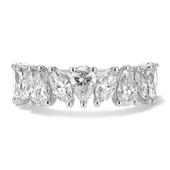 Cascading 3 tcw Lab-Grown Diamond Band