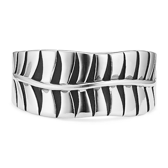 Palm Leaf Sterling Silver Ring