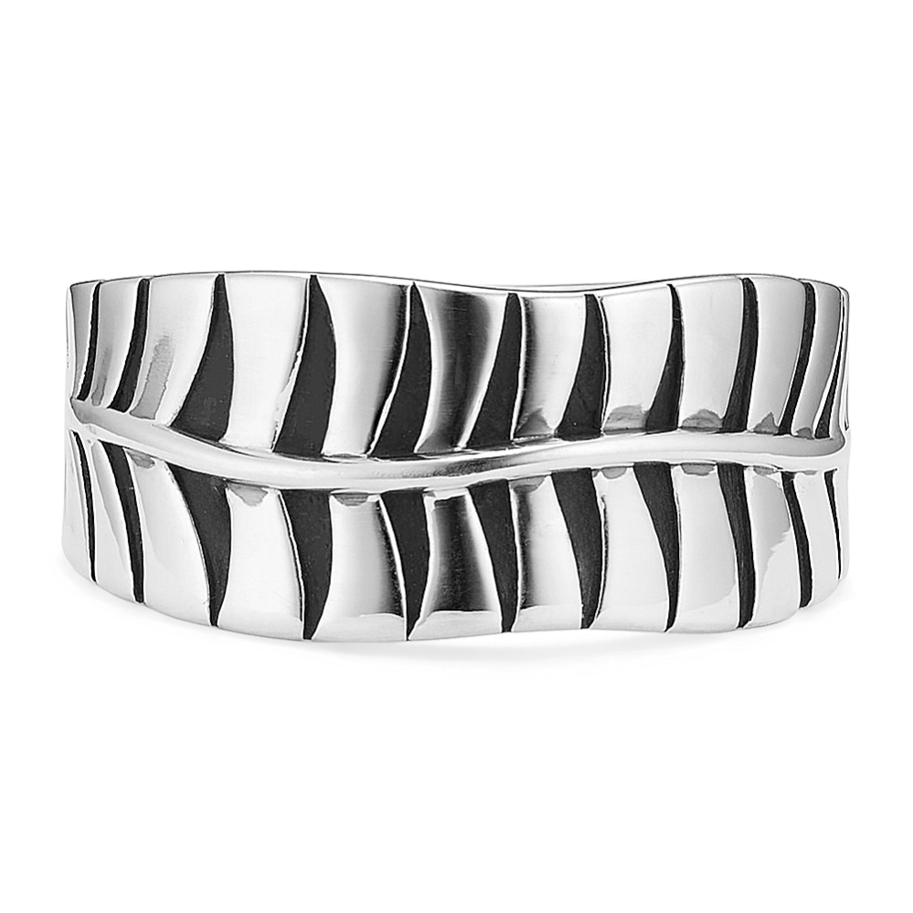 Palm Leaf Sterling Silver Ring