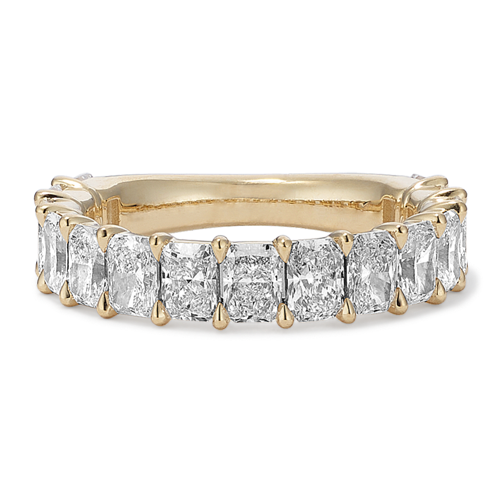 Radiant Cut 3 tcw Lab-Grown Diamond Band