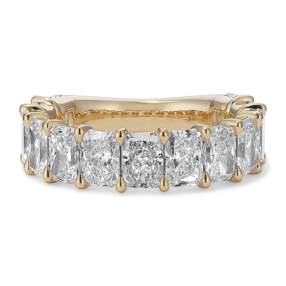 Radiant Cut 5 tcw Lab-Grown Diamond Band