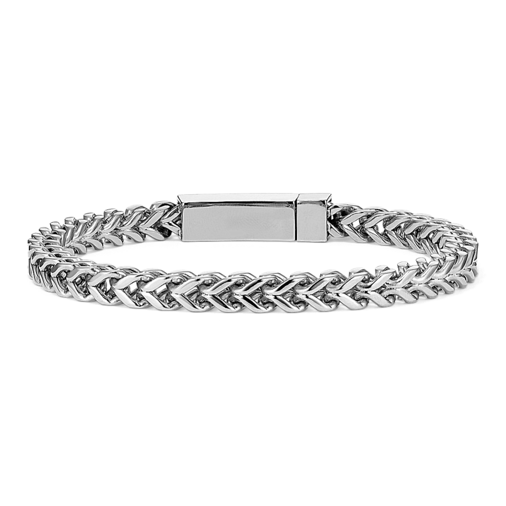 7.5'' Stainless Steel Franco Chain Bracelet (6mm)