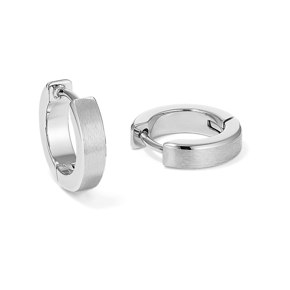 Stainless Steel Huggie Hoops