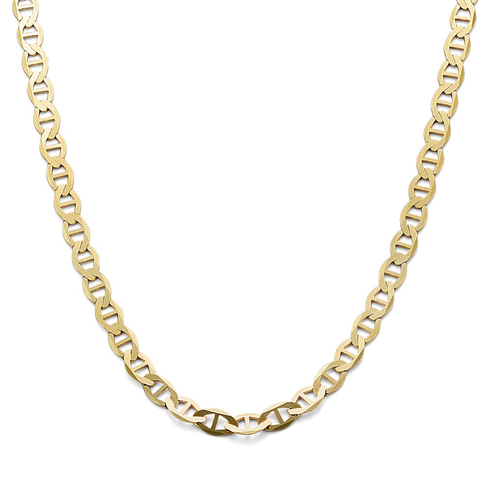 18'' 14K Yellow Gold Mariner Chain (4.5mm)