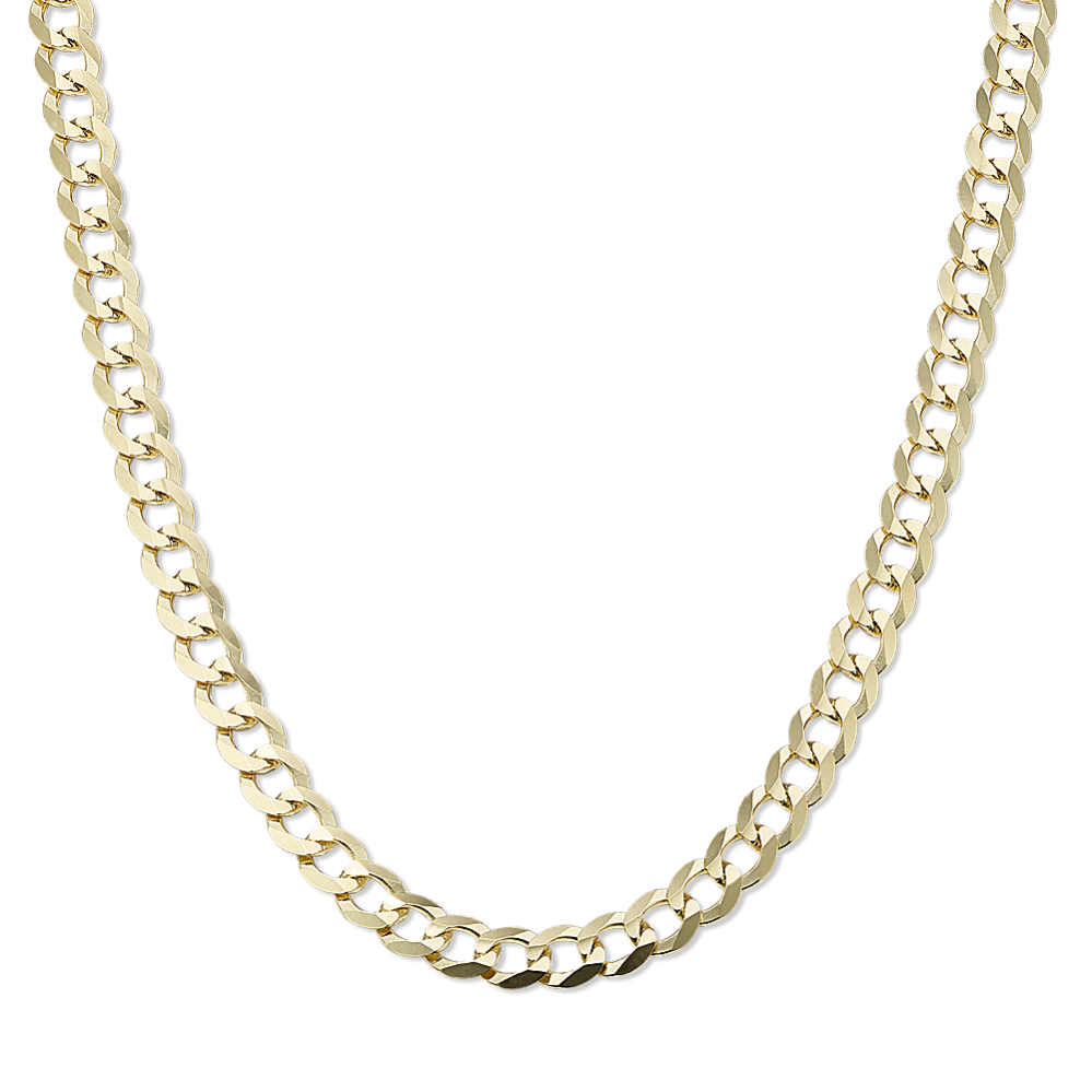 18'' 14K Yellow Gold Curb Chain (4.7mm)