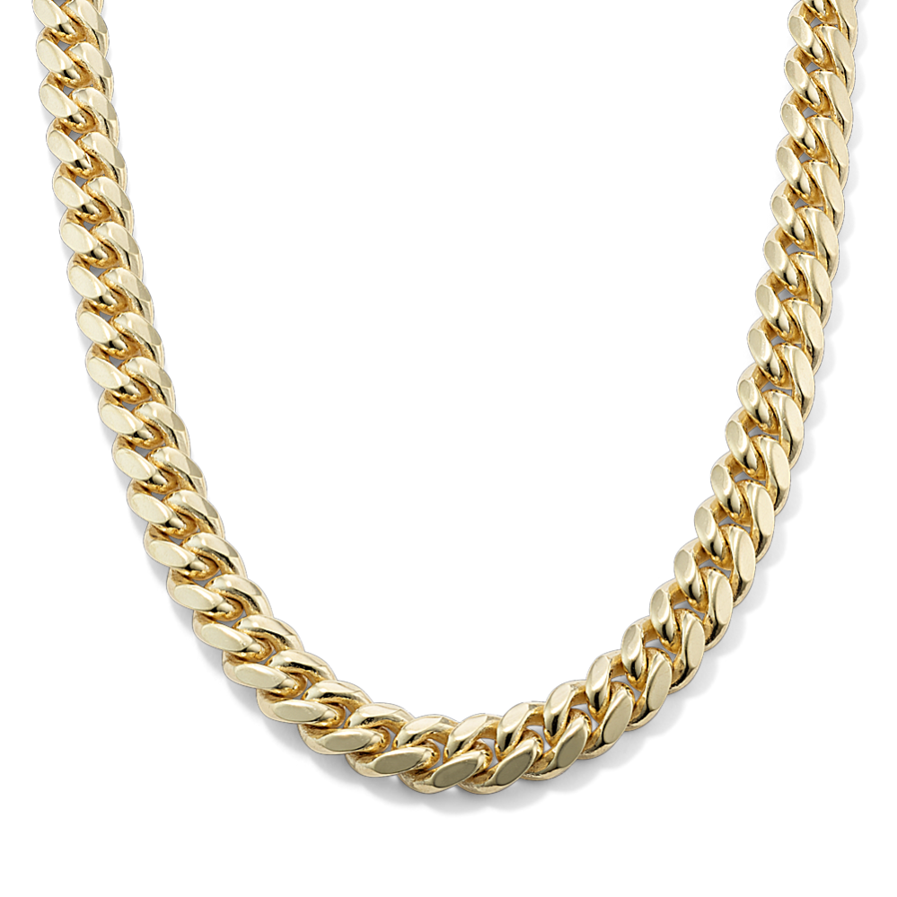 18'' 14K Yellow Gold Miami Cuban Chain (7mm)
