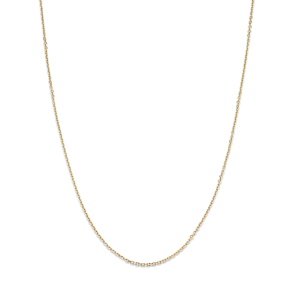 18'' 14K Gold Adjustable Cable Chain (1.1mm)
