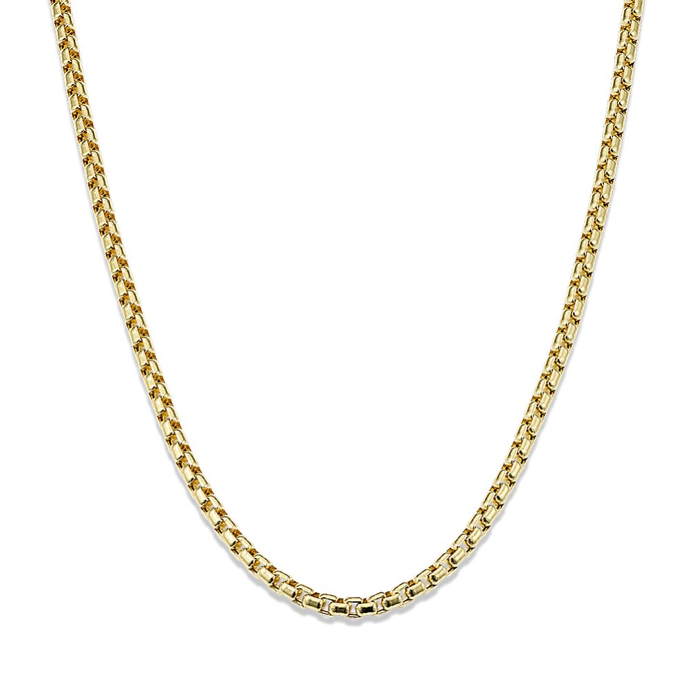 22'' 14K Yellow Gold Box Chain (2.5mm)