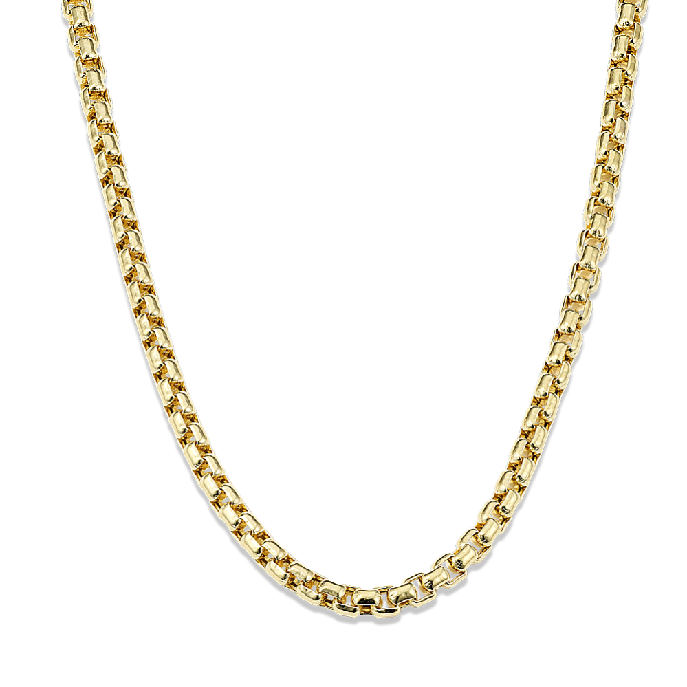 18'' 14K Yellow Gold Box Chain (3.4mm)