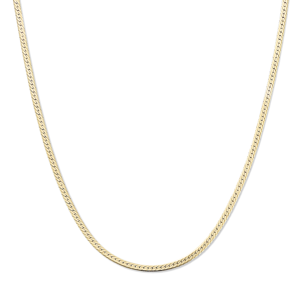 Hayden 18'' 14K Gold Herringbone Chain (1.5mm)
