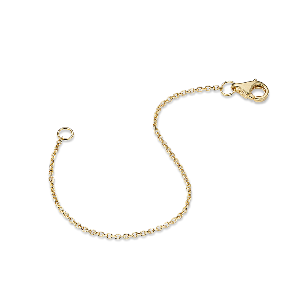 4'' 14K Yellow Gold Cable Chain Extender (1.1mm)
