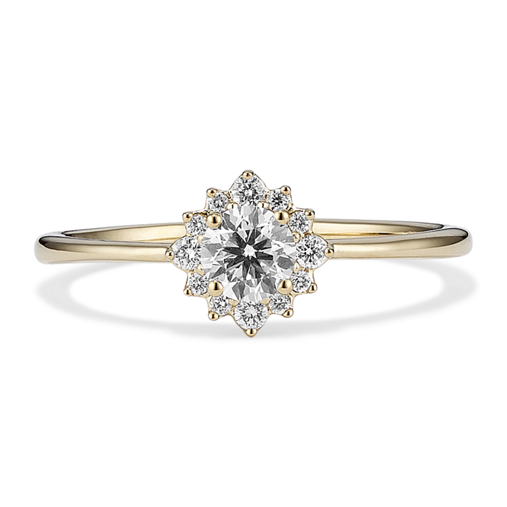 Elsa Lab-Grown Diamond Halo Promise Ring