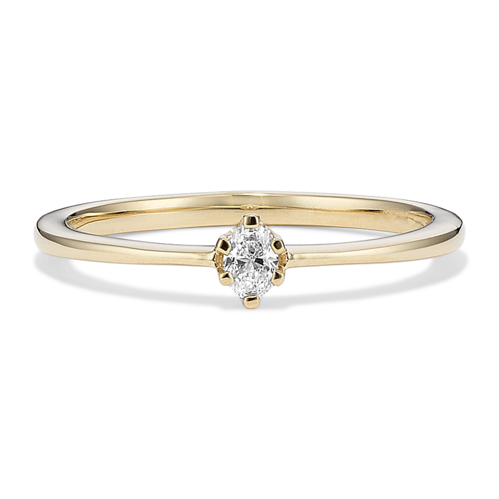 Oval Lab-Grown Diamond Promise Ring