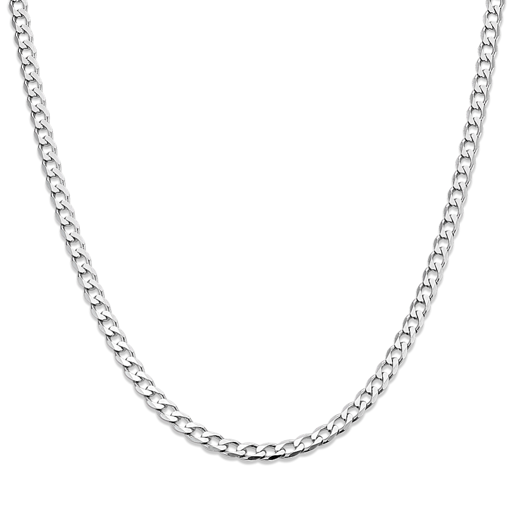 20'' Sterling Silver Curb Chain (2.8mm) | Shane Co.