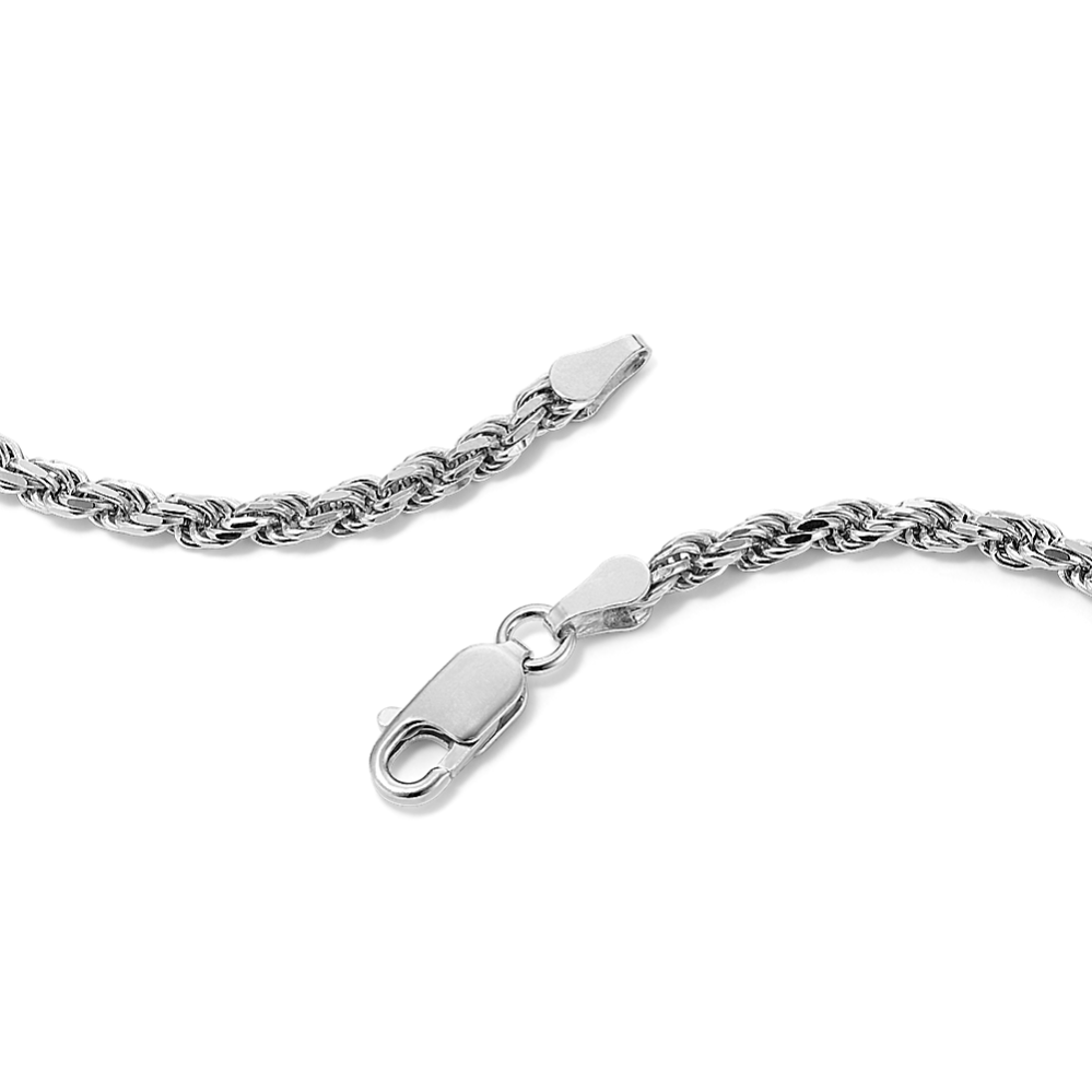 22'' Sterling Silver Rope Chain (2.9mm) | Shane Co.