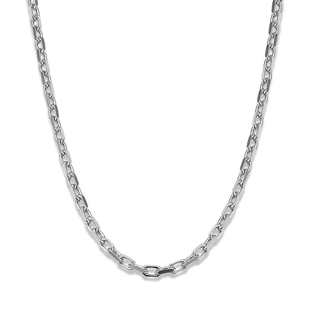 18'' Sterling Silver French Cable Chain (3.4mm) | Shane Co.