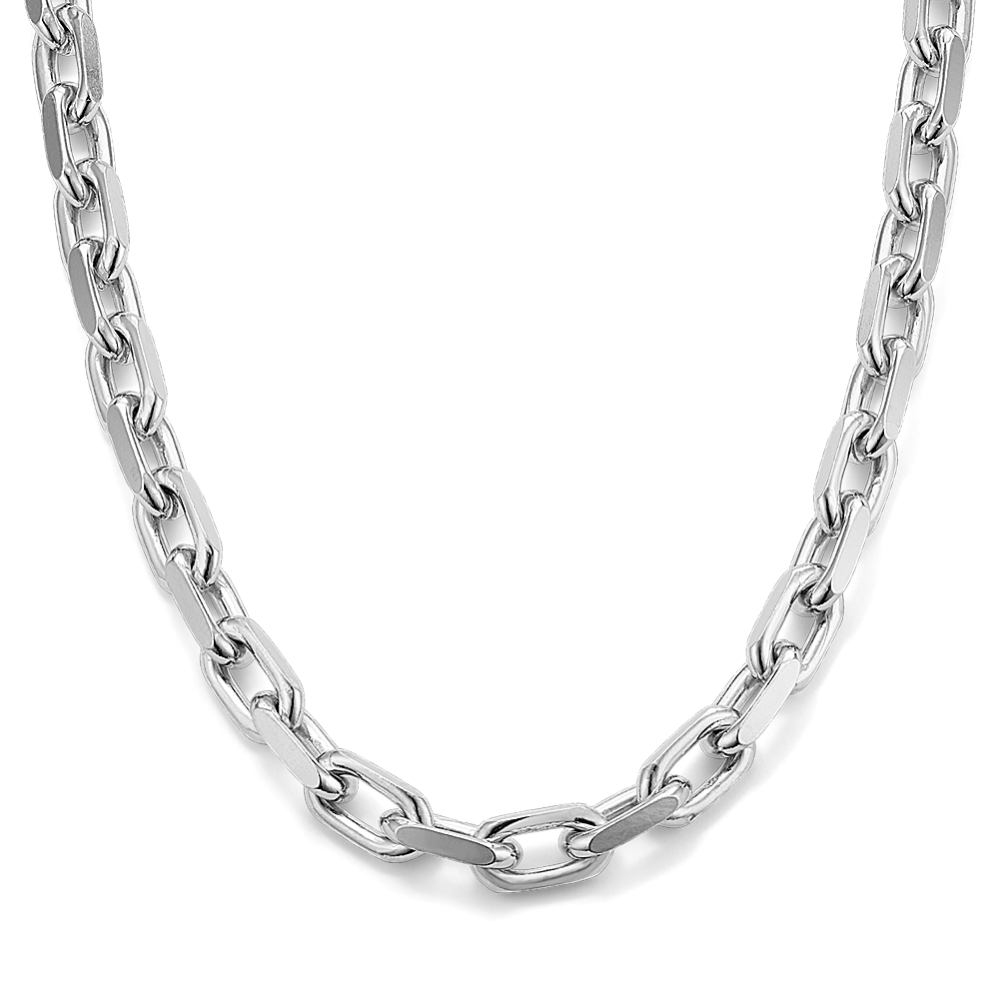 18'' Sterling Silver French Cable Chain (5.6mm) | Shane Co.