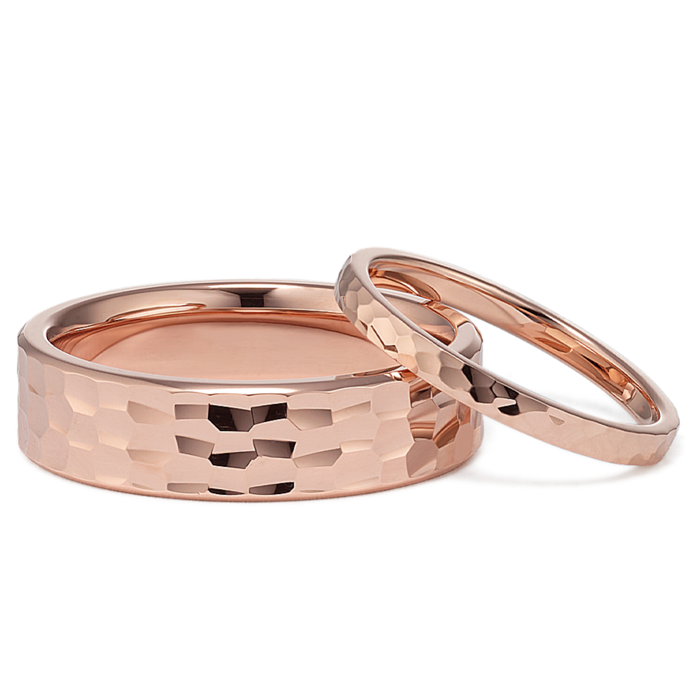 14 karat rose gold deals wedding band