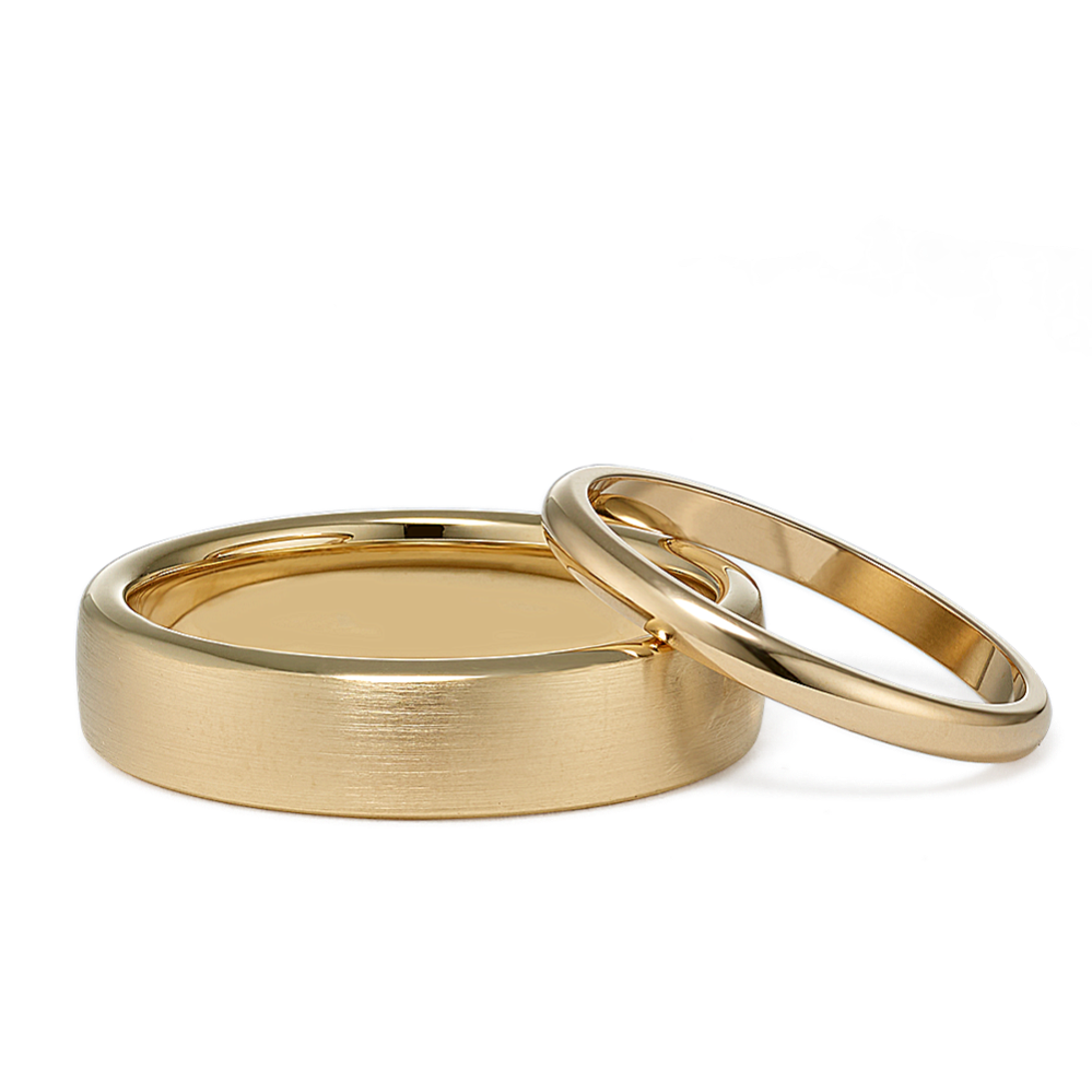 Wedding rings hot sale gold couple