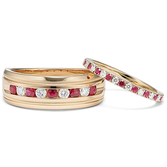 Ruby & Diamond Couples Set
